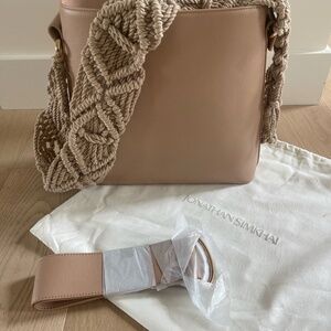 SIMKHAI Biscotti Tote with Britt Macrame Strap (NEW!)